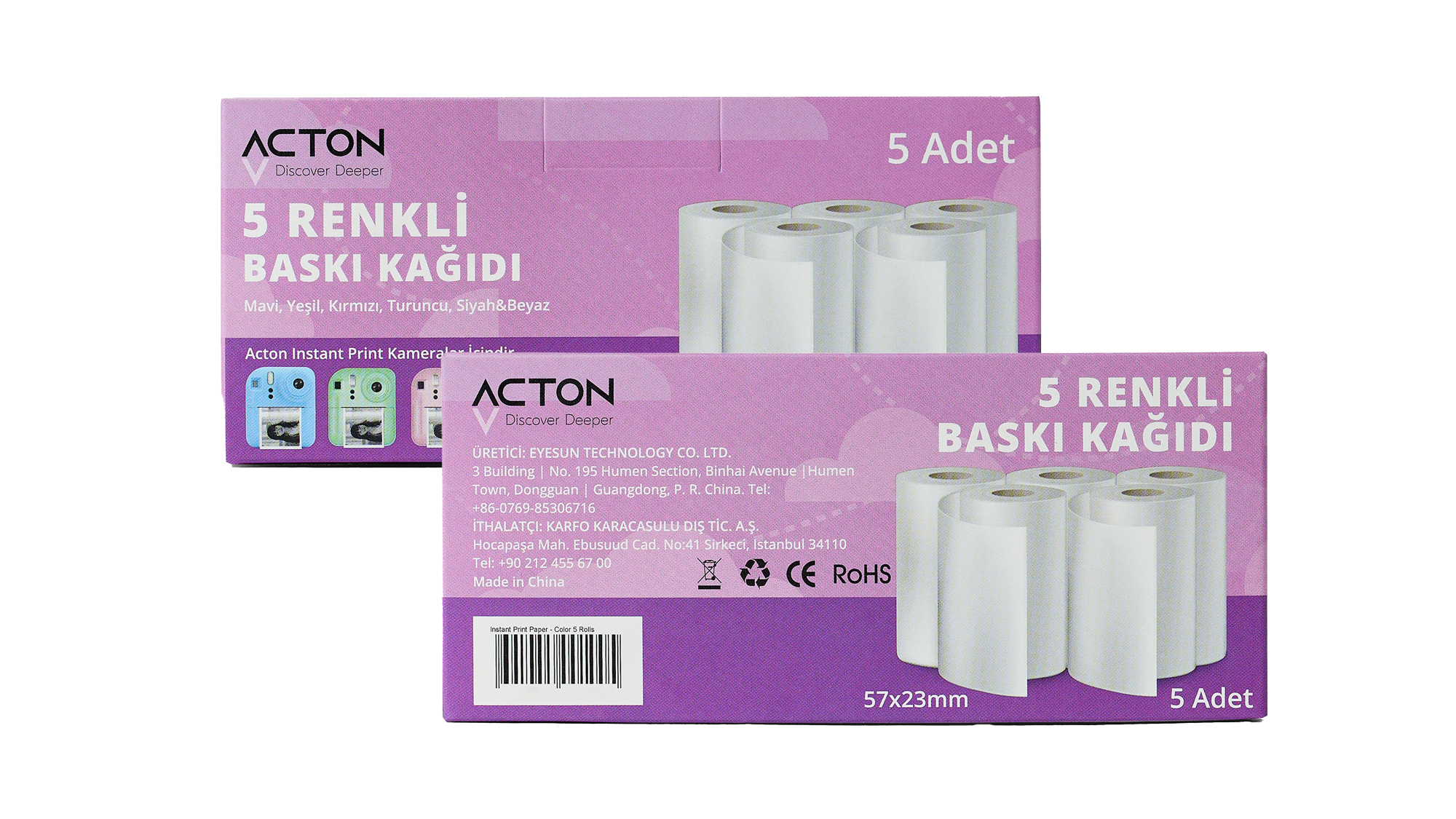 ACTON Çocuk Fotoğraf Makinesi Kağıdı Özellikler